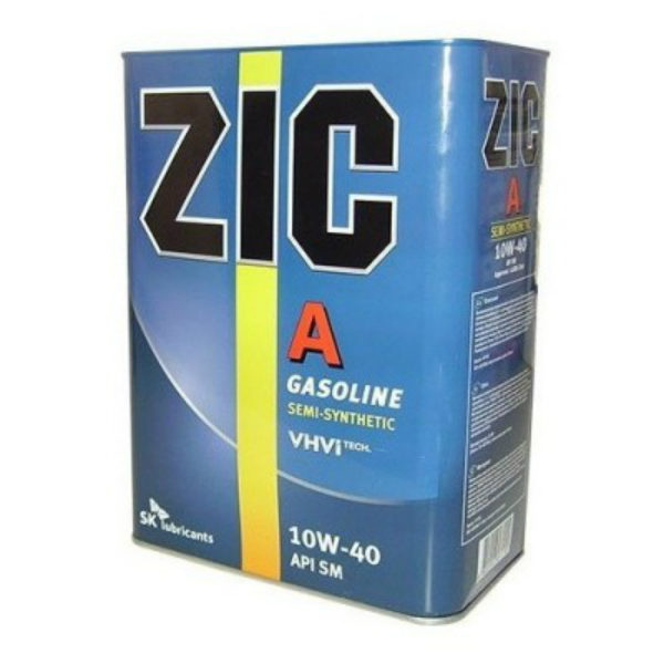 Моторное масло Zic A 10w40 полусинтетическое (4 л)